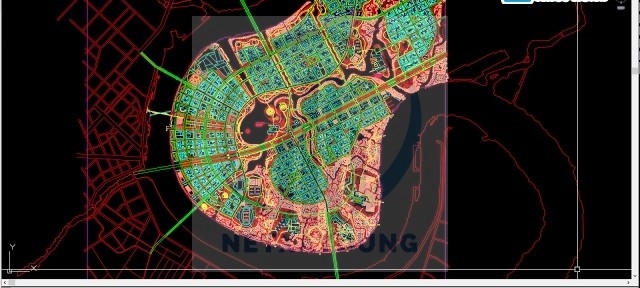 Bản vẽ autocad quy hoạch chi tiết Thủ Thiêm - Ảnh 4